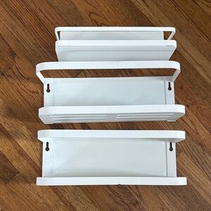 Amazon magnetic storage shelf white - lot of 3